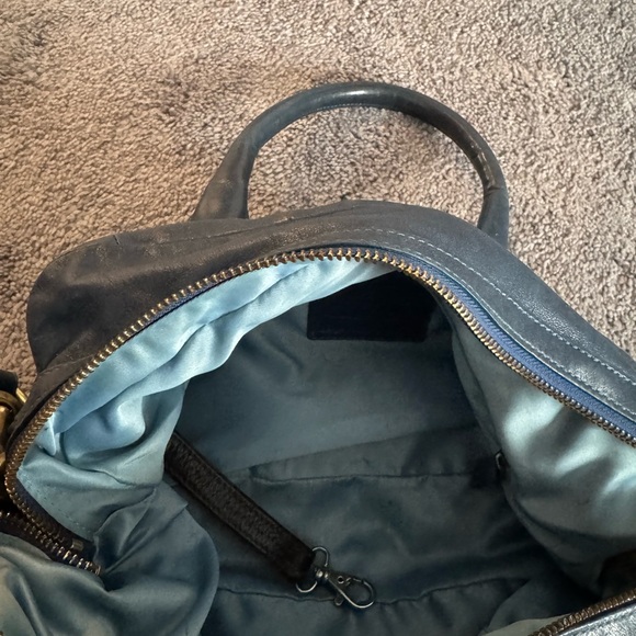 Rare Coach Kira Limited Edition Quilted Leather Satchel Sapphire Blue - Picture 6 of 11